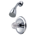 Kingston Brass Shower Faucet, Polished Chrome, Wall Mount KB531SO